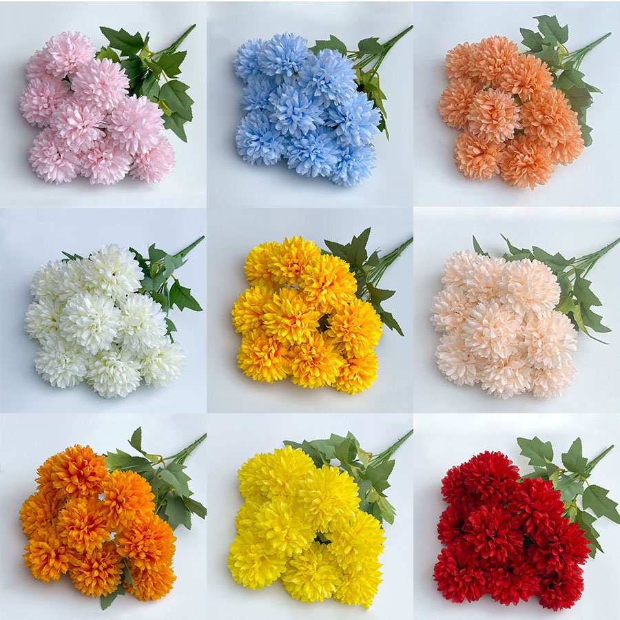 Artificial Flower Bouquet Chry - Christmas Wreath Fake reseña y precio