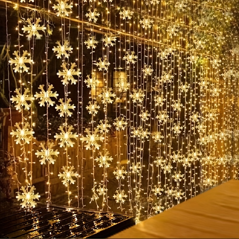3m LED Snowflake Curtain Light - Led Fairy String Lights reseña y precio
