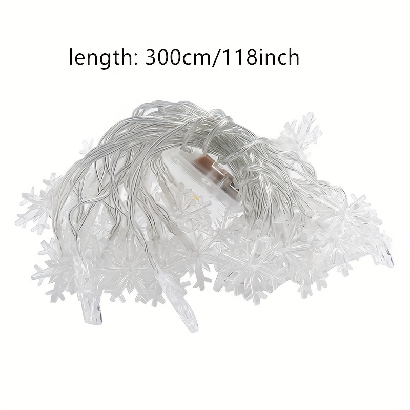 3m LED Snowflake Curtain Light - Led Fairy String Lights reseña y precio