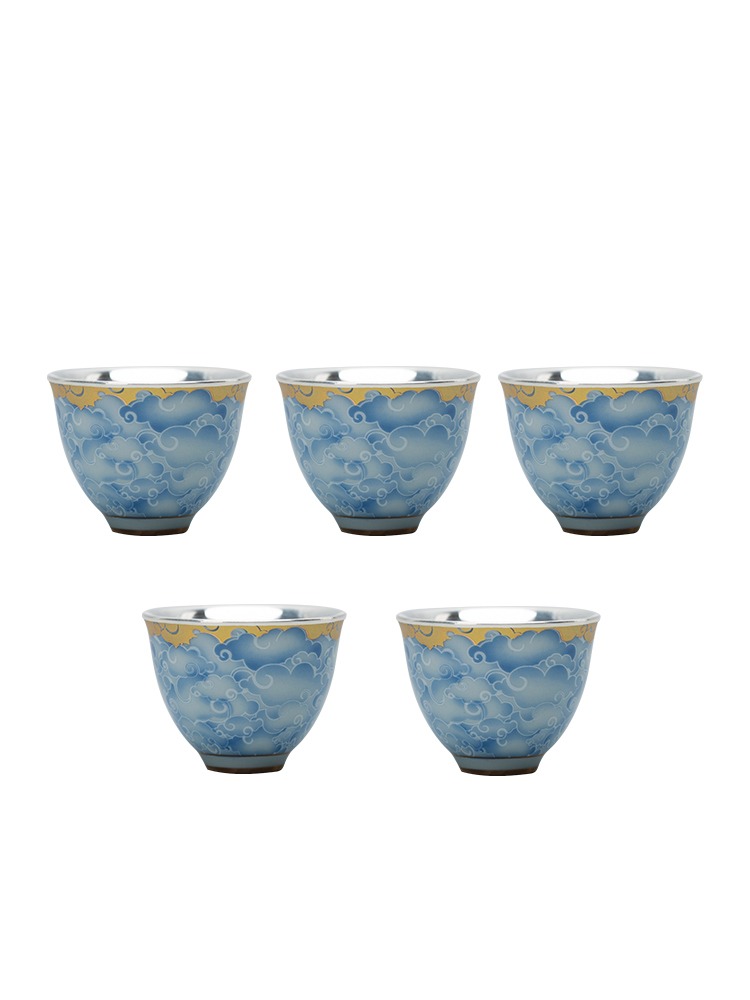 Porcelain wrapped silver cup,  - Gift Box Wrap Set reseña y precio