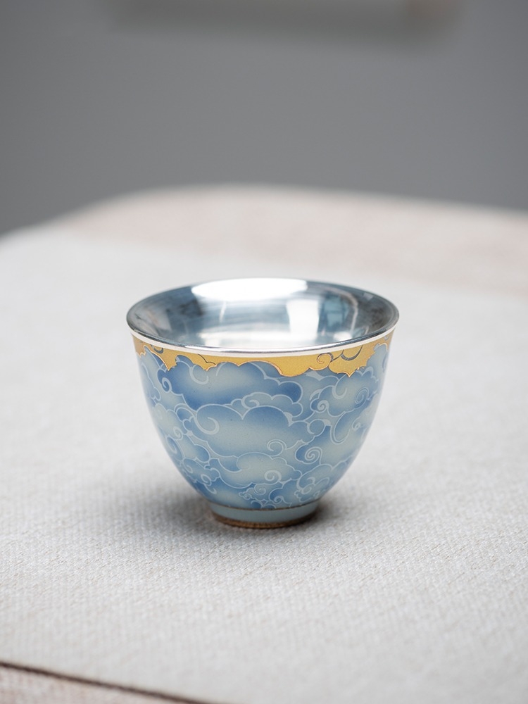 Porcelain wrapped silver cup,  - Gift Box Wrap Set reseña y precio