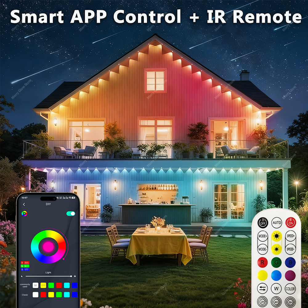 Permanent Outdoor Eave Lights  - Led Fairy String Lights reseña y precio