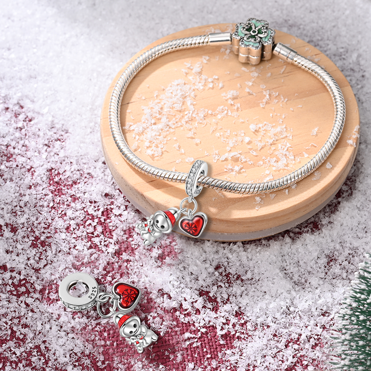 Holiday Series 925 Sterling Si - Christmas Stocking Hanging reseña y precio