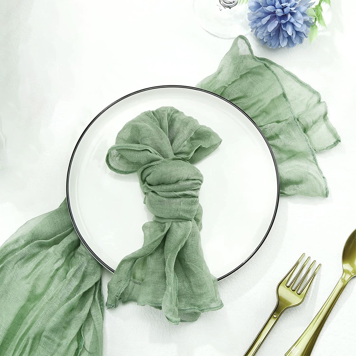 Semi-Sheer Gauze Wedding Party - Christmas Table Runner reseña y precio