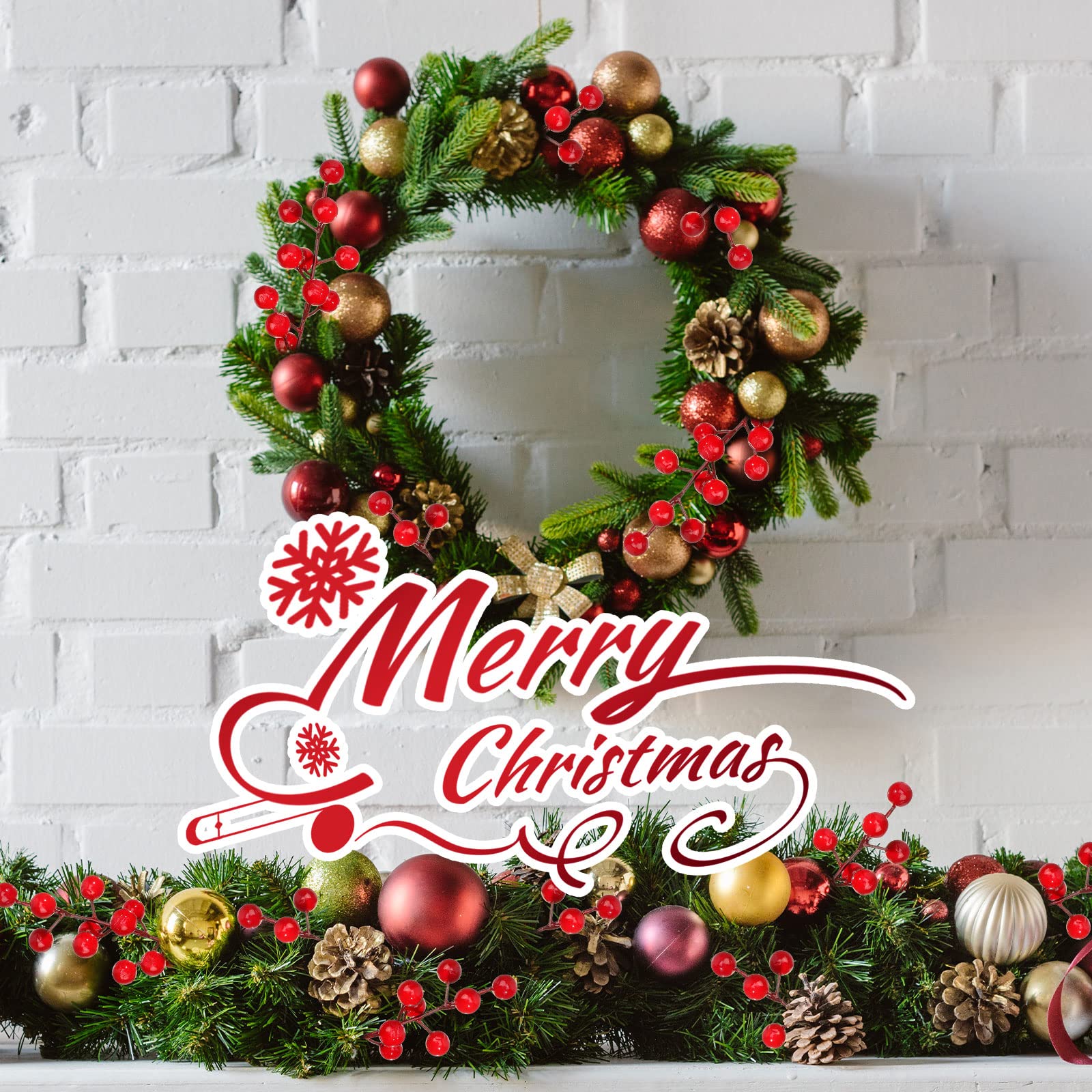 Artificial Pine Branches Fake  - Christmas Wreath Fake reseña y precio