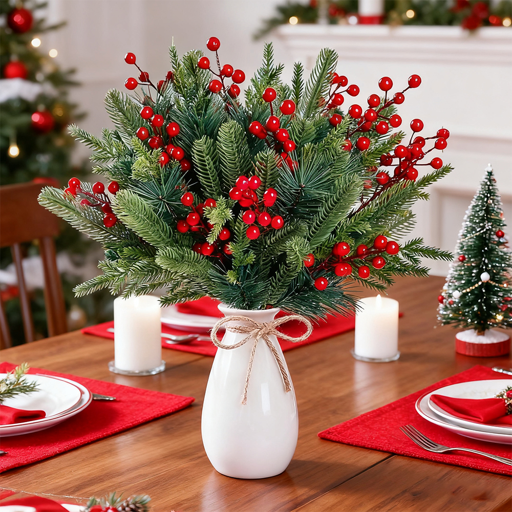 Artificial Pine Branches Fake  - Christmas Wreath Fake reseña y precio