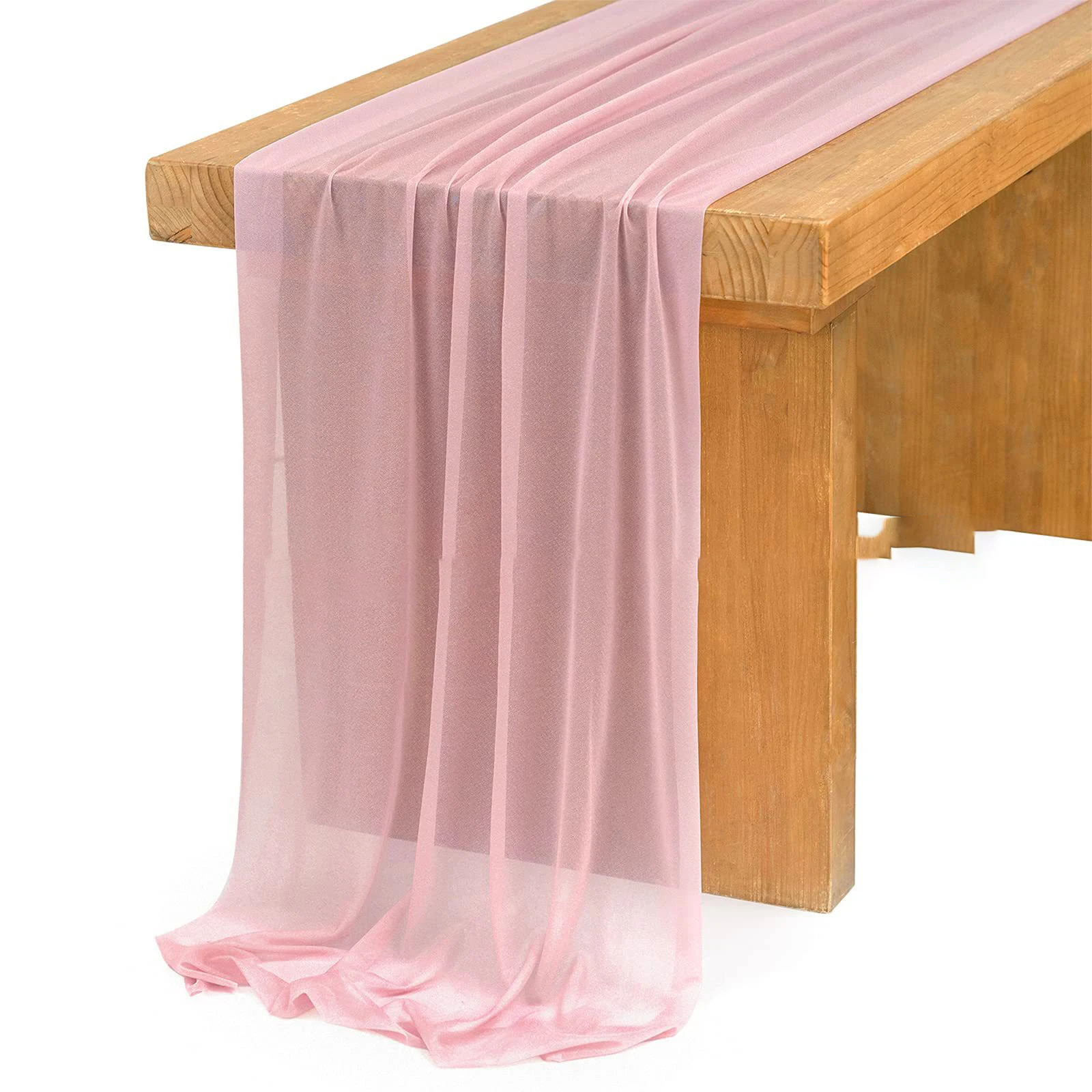 Chiffon White Table Runner Tab - Christmas Table Runner reseña y precio