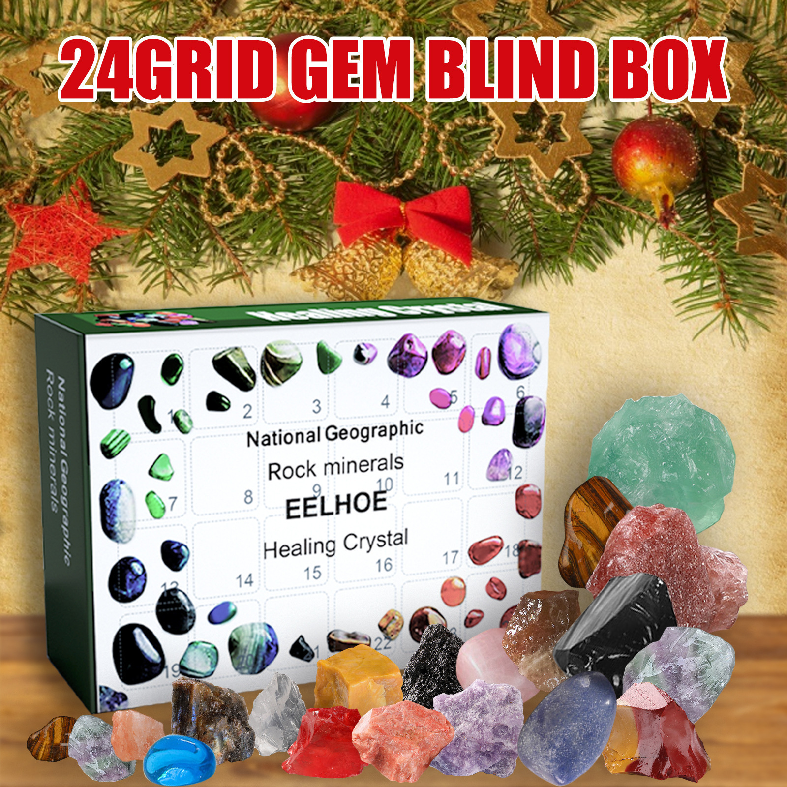 24 Day Stone Advent Calendar R - Advent Calendar Gift reseña y precio