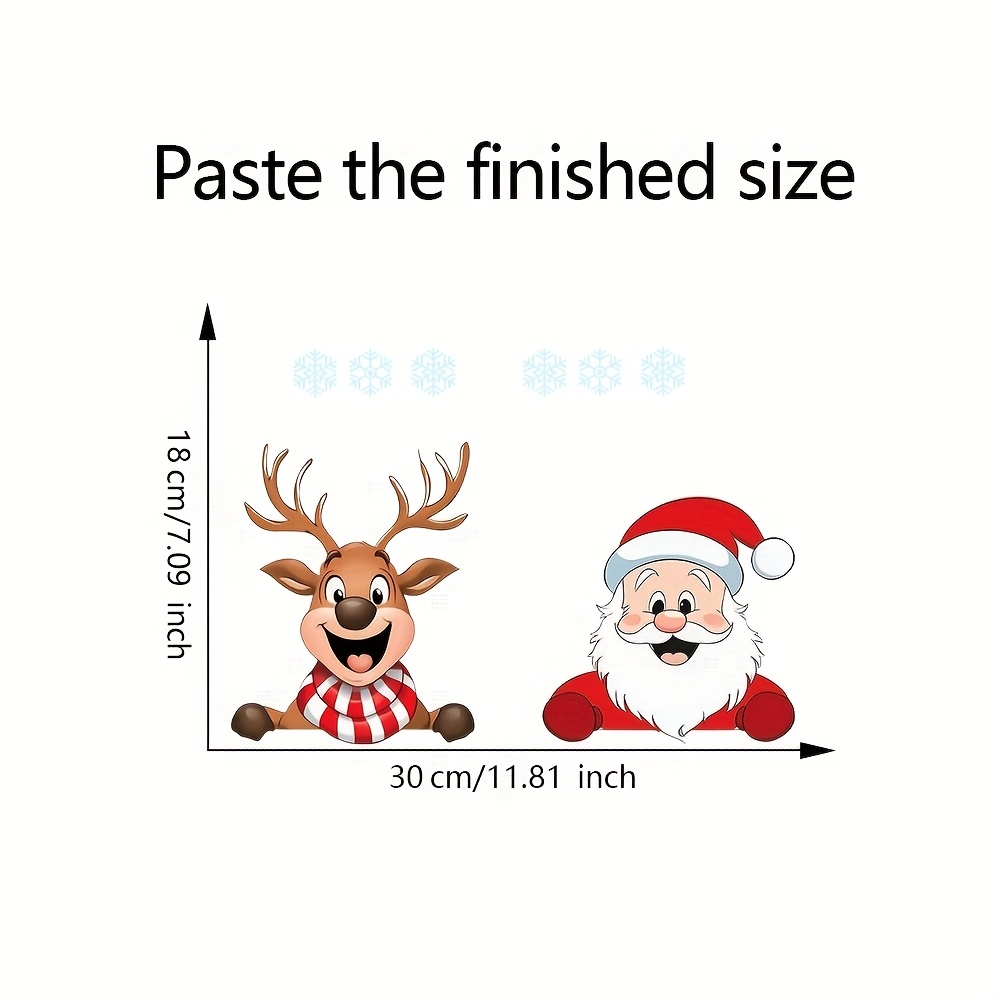 Festive Christmas Window Stick - Snowflake Window Decal reseña y precio
