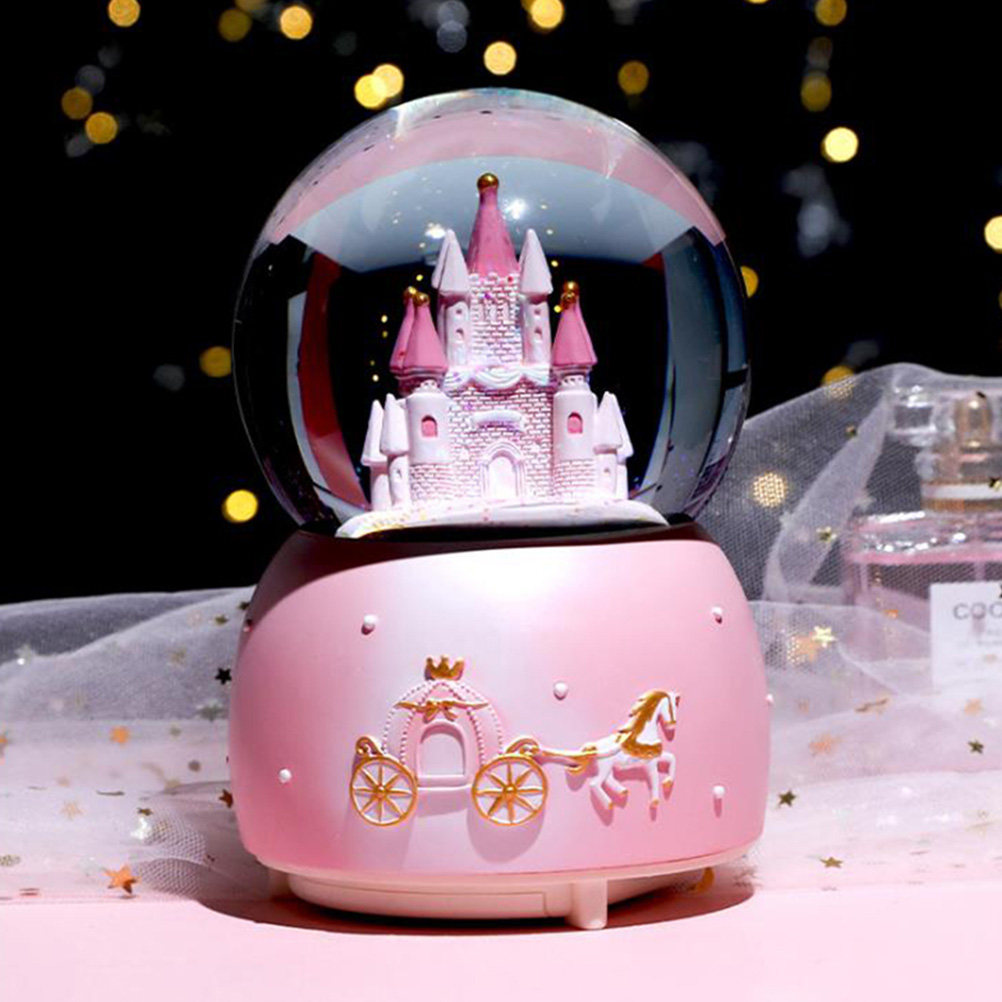 1Pcs Music Snow Globe Desktop  - Snow Globe Musical reseña y precio