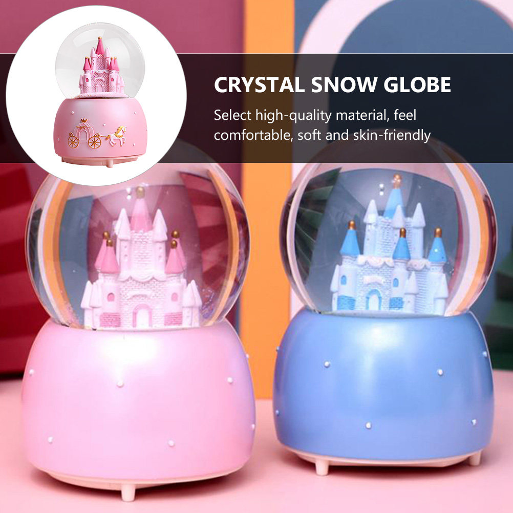 1Pcs Music Snow Globe Desktop  - Snow Globe Musical reseña y precio