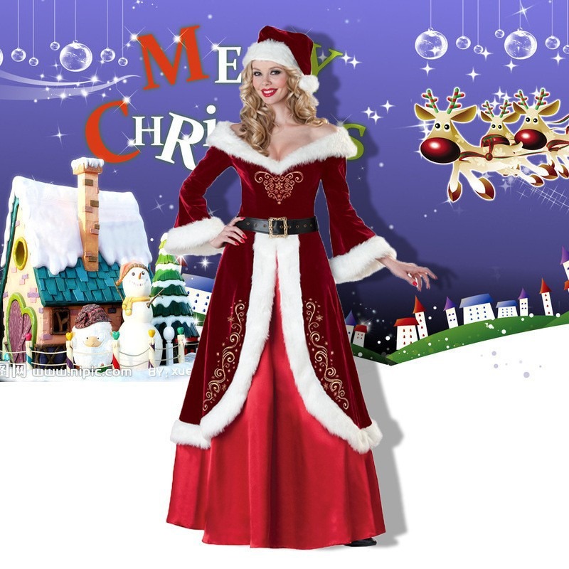 Santa Claus Costume Women Men  - Elf Costume Christmas reseña y precio