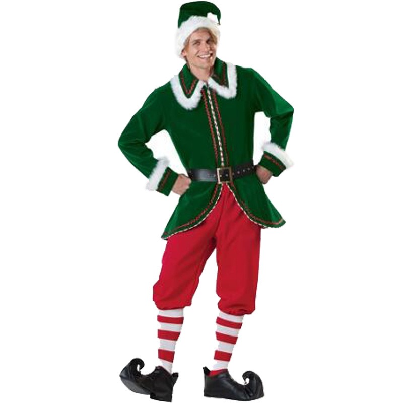 Santa Claus Costume Women Men  - Elf Costume Christmas reseña y precio