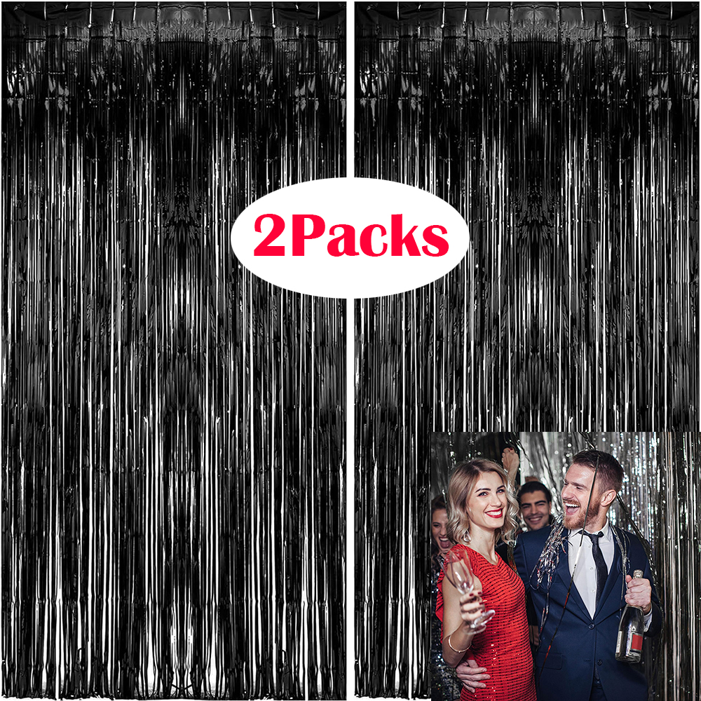 2Packs Black Metallic Tinsel F - Tinsel Garland Decoration reseña y precio