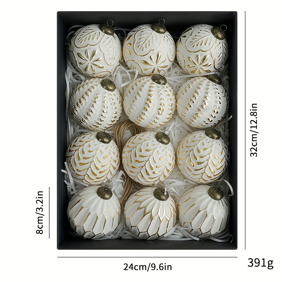 12PC 8cm Antique Plastic Chris - Ornament Ball Set reseña y precio