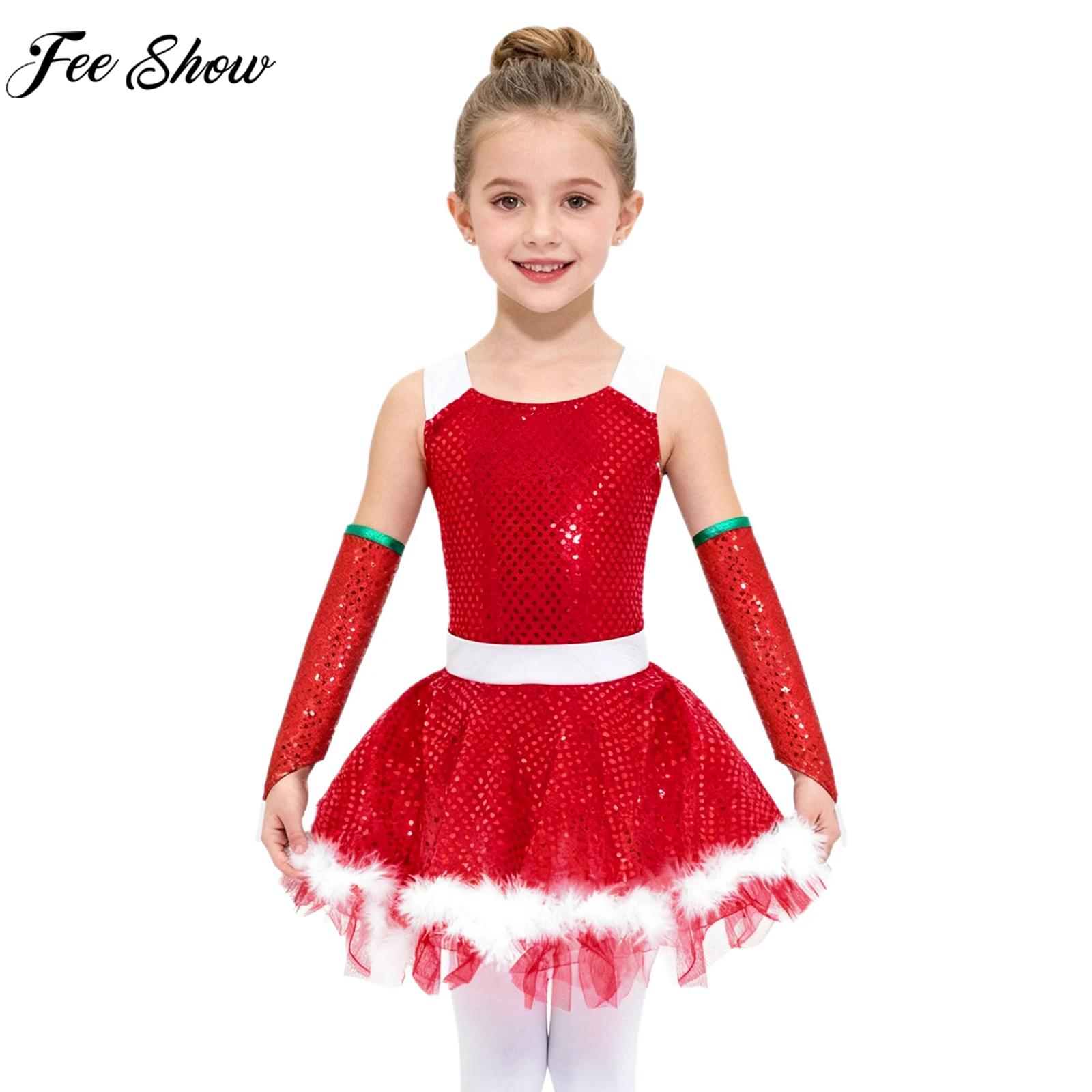 Kids Girls Christmas Figure Sk - Elf Costume Christmas reseña y precio