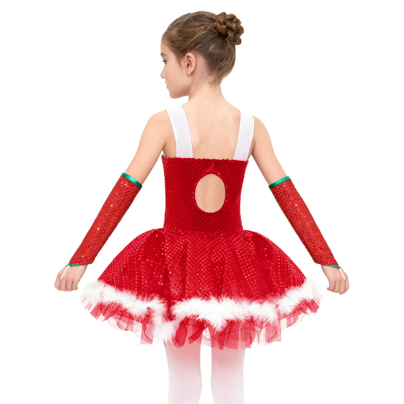 Kids Girls Christmas Figure Sk - Elf Costume Christmas reseña y precio