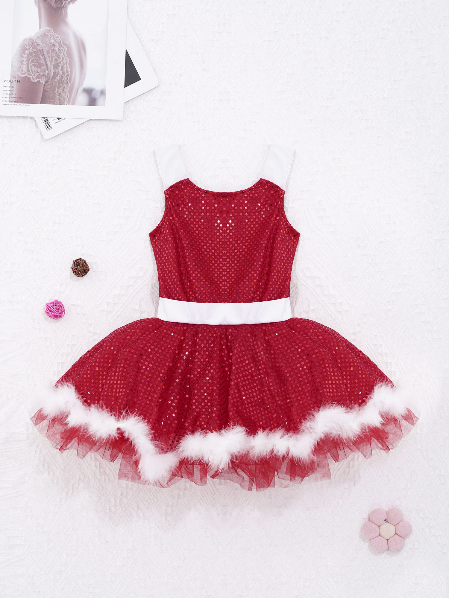 Kids Girls Christmas Figure Sk - Elf Costume Christmas reseña y precio