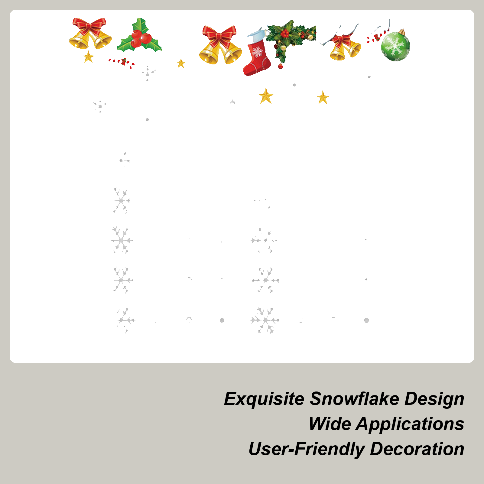 Snowflake Window Clings Static - Snowflake Window Decal reseña y precio