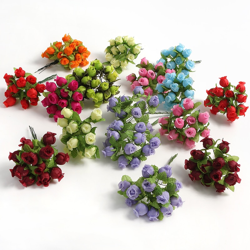12/36/72/144PCS Rose Artificia - Christmas Wreath Fake reseña y precio