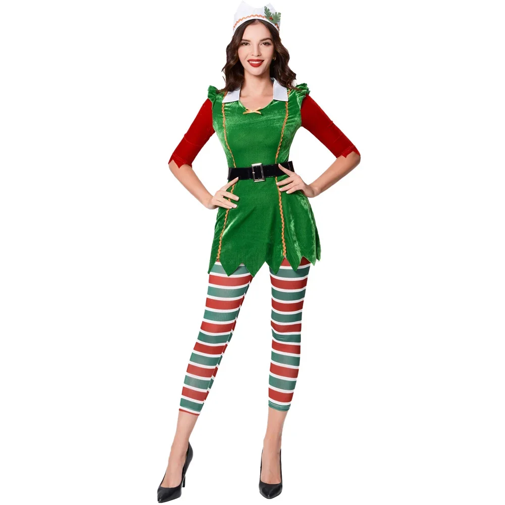 Lady Santa Claus' Elf Costume  - Elf Costume Christmas reseña y precio