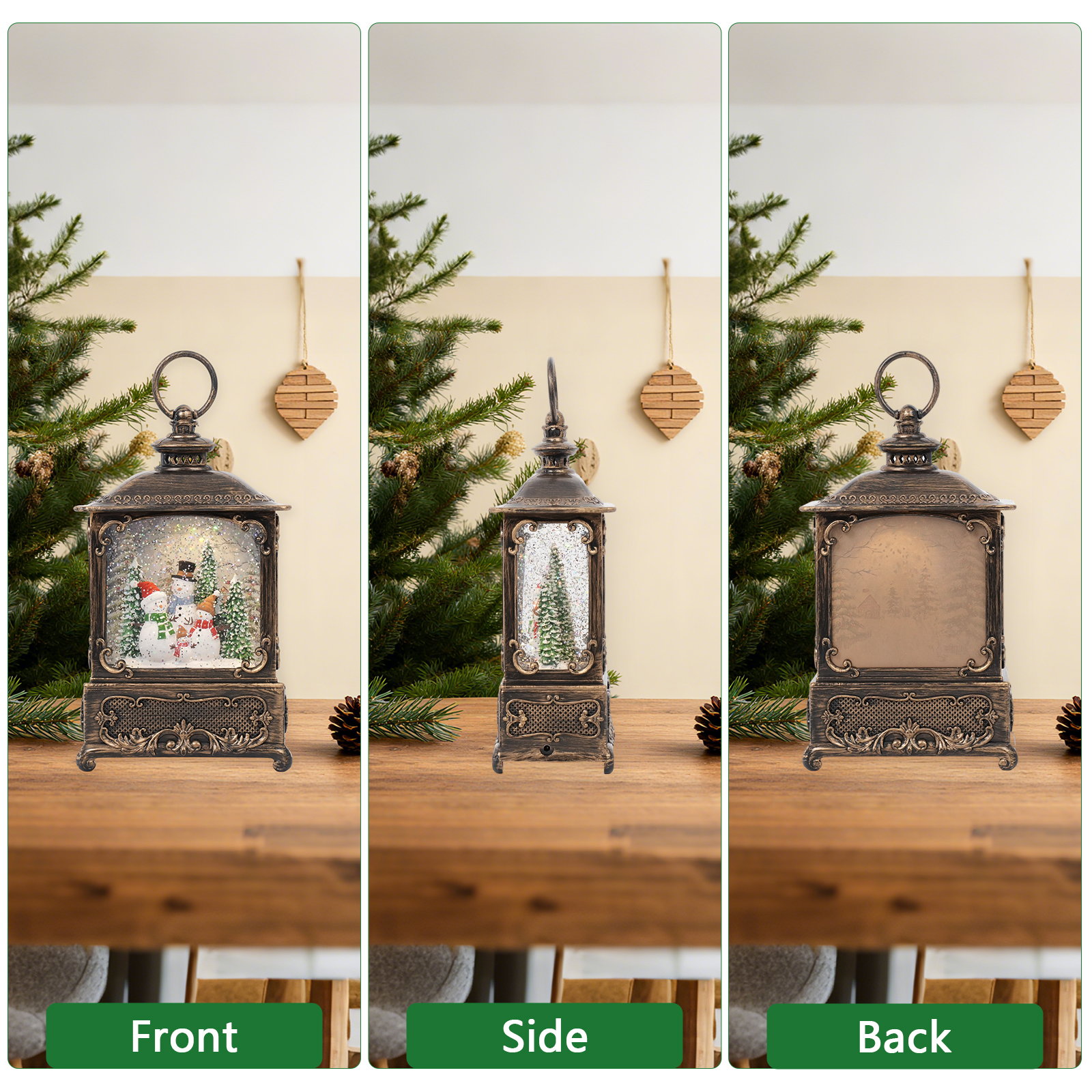 Music Snow Globe Lantern with  - Snow Globe Musical reseña y precio