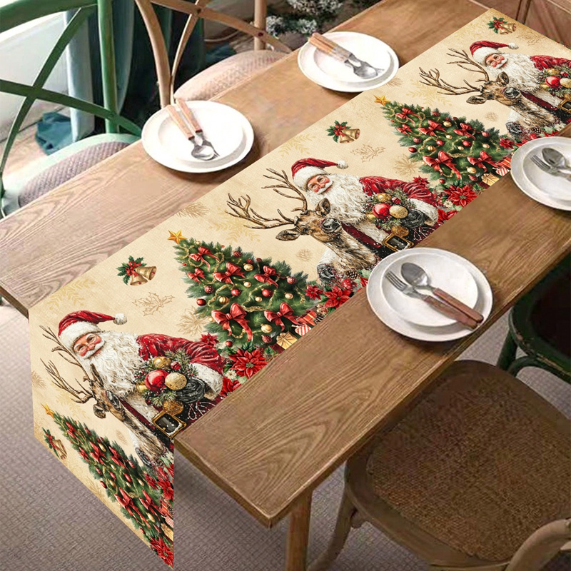 Vintage Christmas Table Runner - Christmas Table Runner reseña y precio