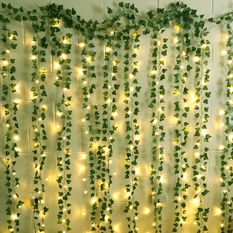2.3m Silk Leaves Fake Creeper  - Led Fairy String Lights reseña y precio