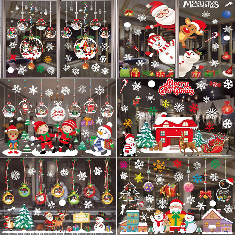 Merry Christmas Decoration Win - Snowflake Window Decal reseña y precio