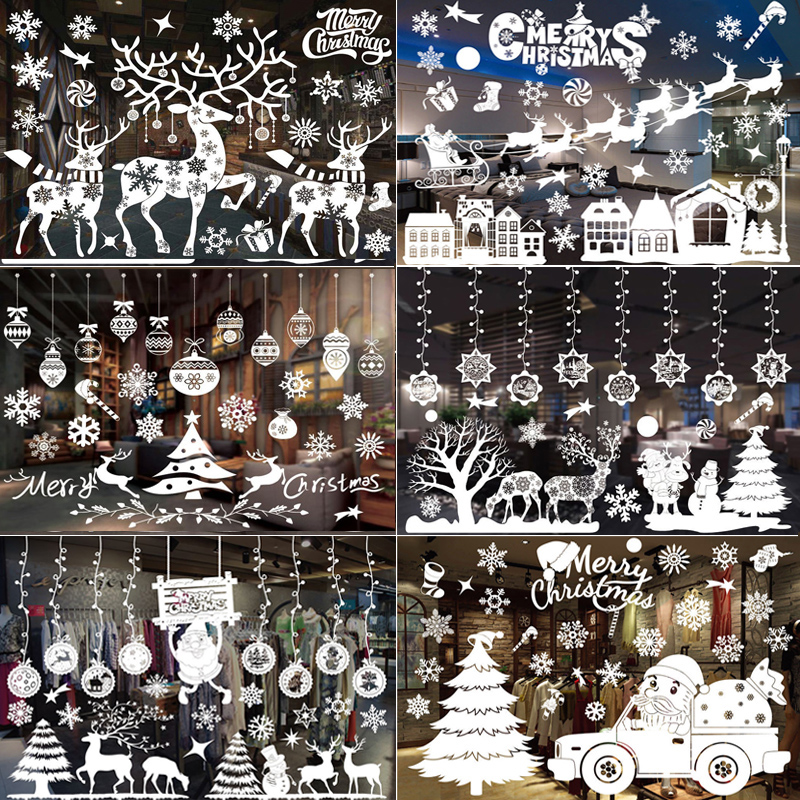 Merry Christmas Decoration Win - Snowflake Window Decal reseña y precio