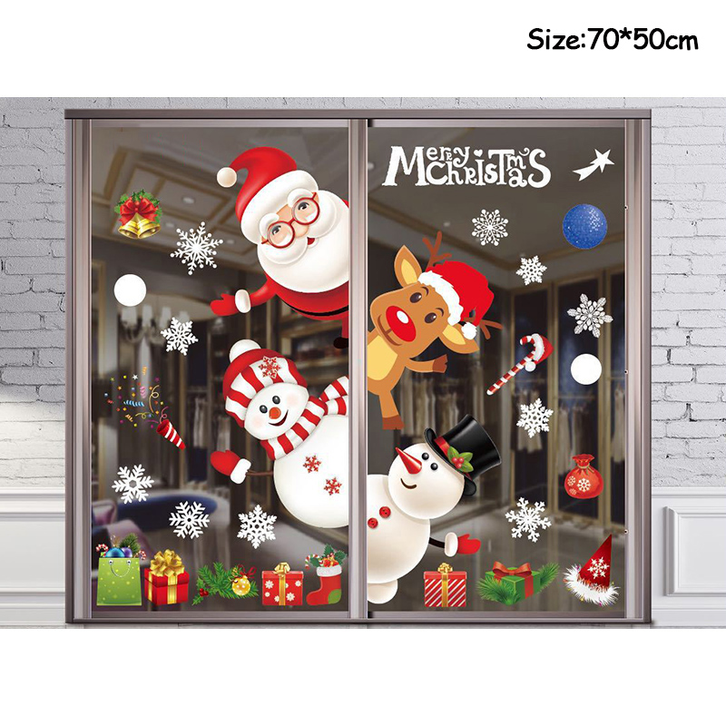 Merry Christmas Decoration Win - Snowflake Window Decal reseña y precio