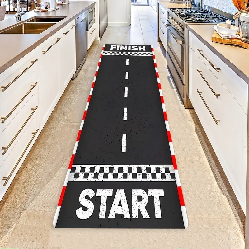 Race Car Racetrack Table Runne - Christmas Table Runner reseña y precio