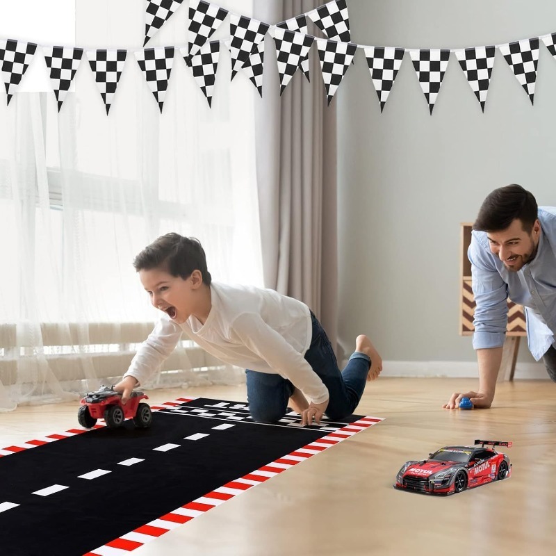 Race Car Racetrack Table Runne - Christmas Table Runner reseña y precio