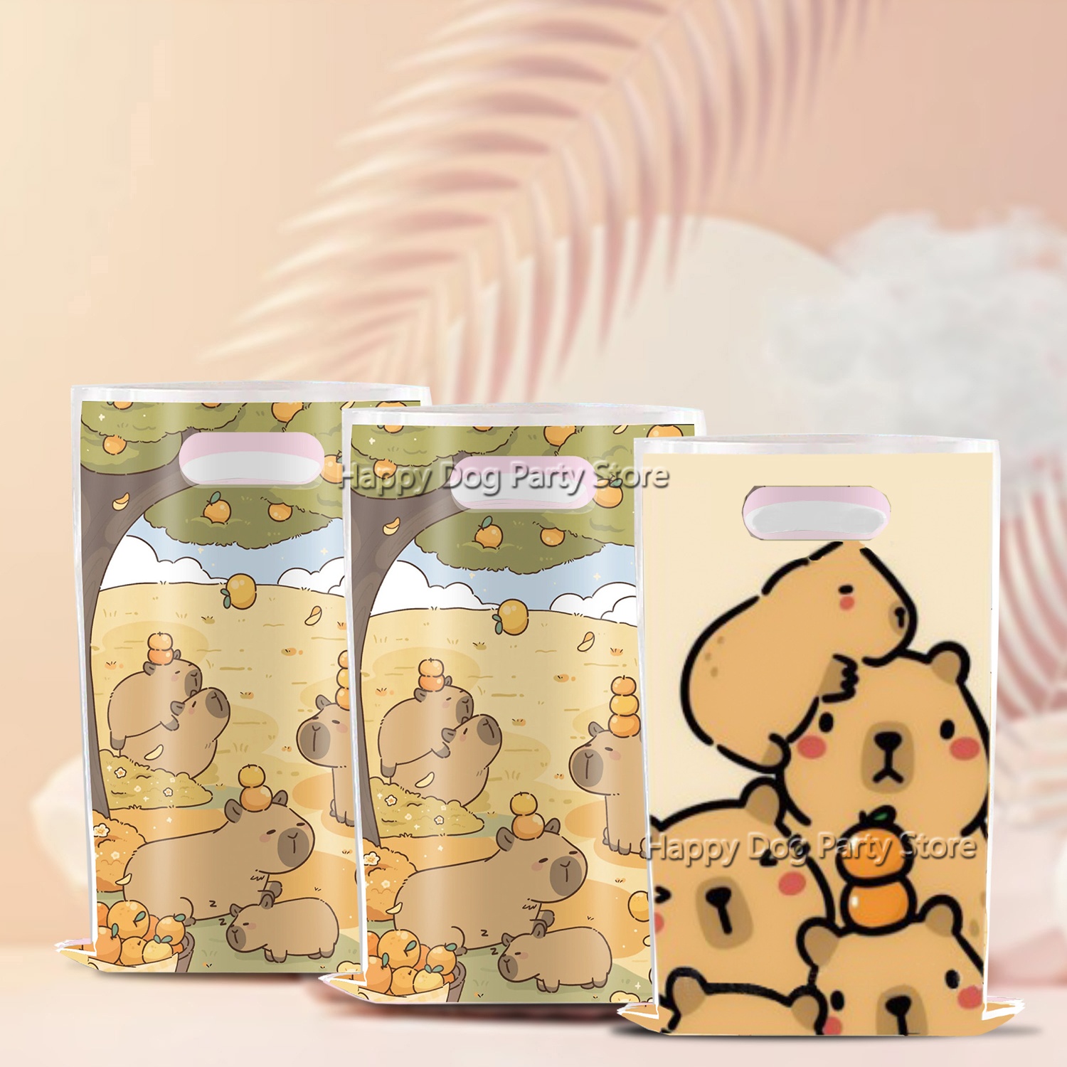 Cartoon Capybara Party Supplie - Gift Box Wrap Set reseña y precio
