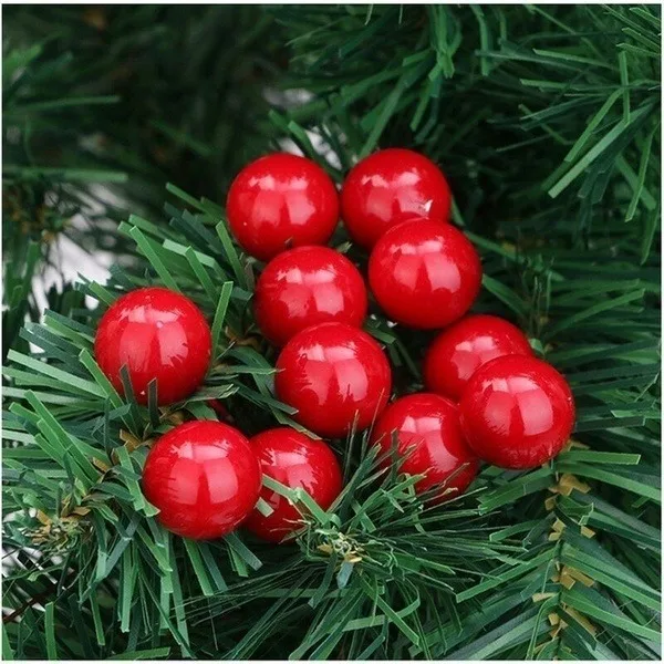 500/50pcs Mini Artificial Red  - Christmas Wreath Fake reseña y precio