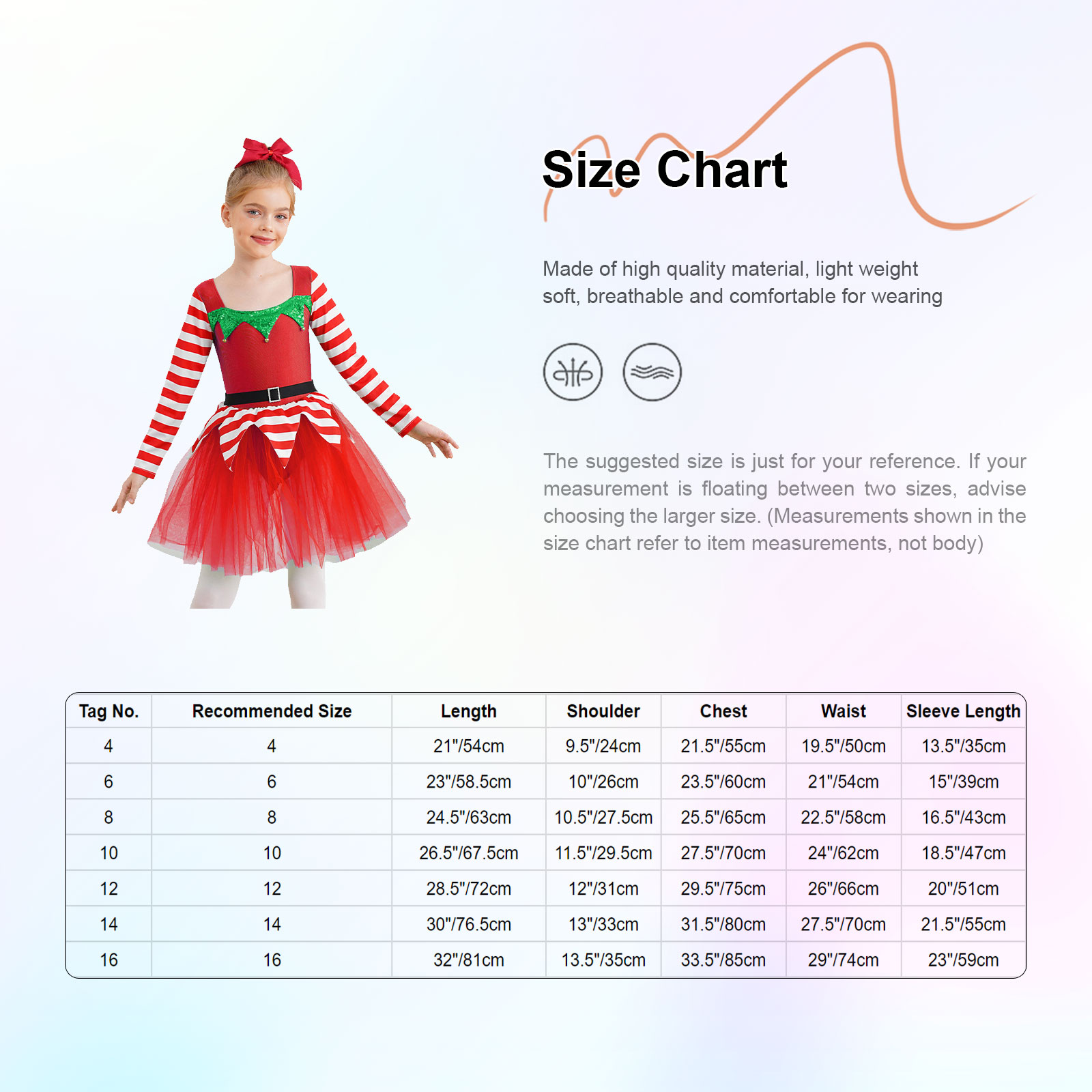 Princess Party Girls Santa Cla - Elf Costume Christmas reseña y precio
