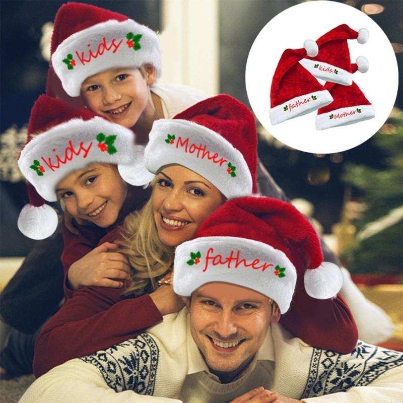 P88A Embroidery Christmas Sant - Santa Hat Plush reseña y precio