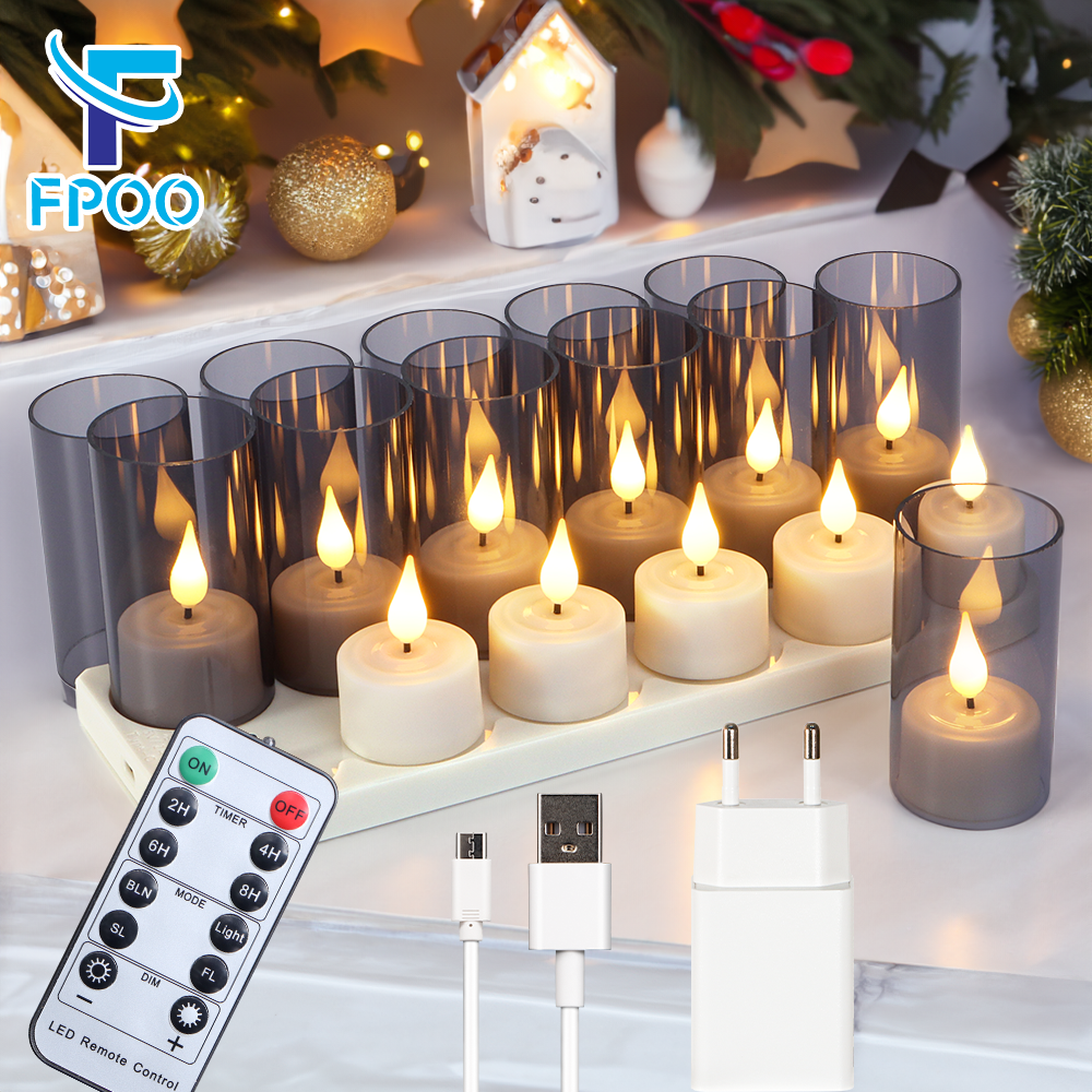 LED Candle Light Rechargeable  - Holiday Candle Set reseña y precio