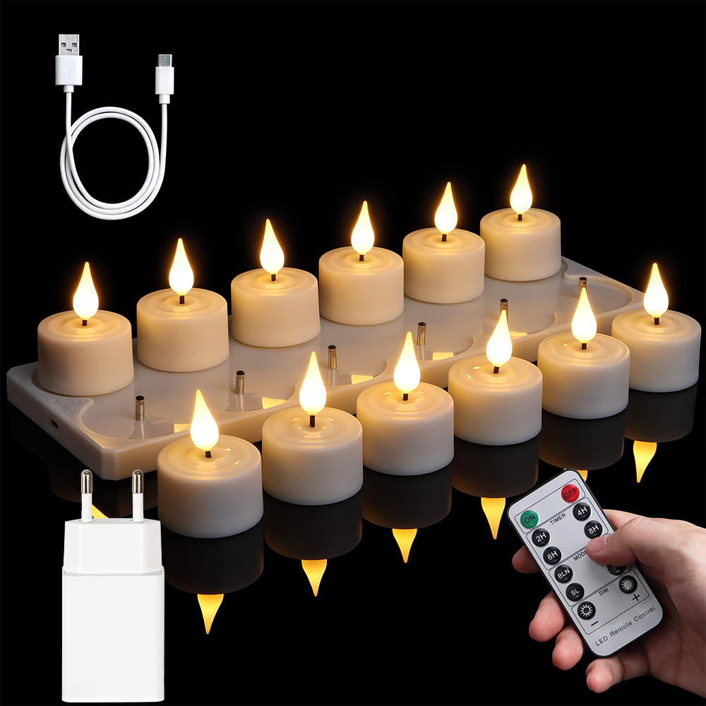 LED Candle Light Rechargeable  - Holiday Candle Set reseña y precio