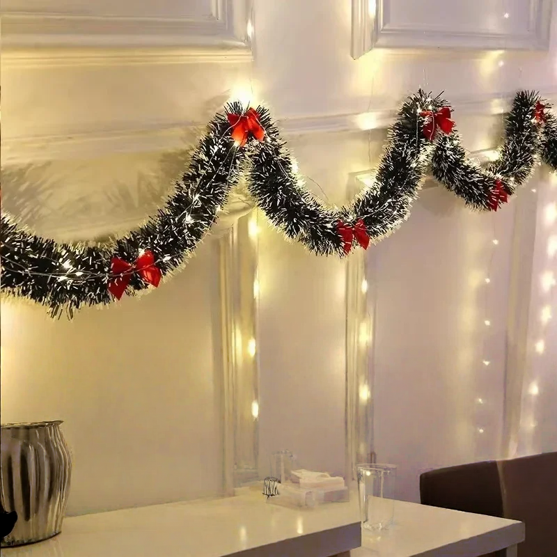 LED Christmas Tinsel Garland A - Tinsel Garland Decoration reseña y precio