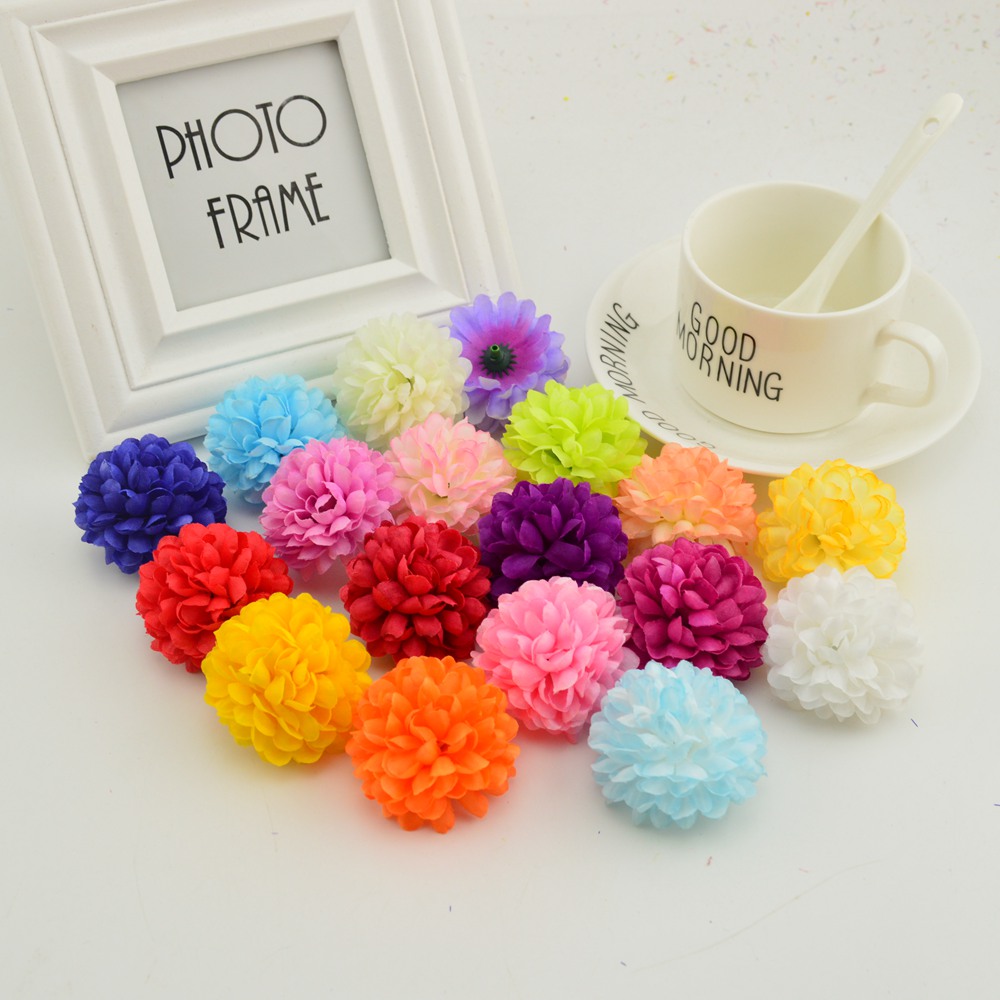 200PCS 5CM Silk Chrysanthemum  - Christmas Wreath Fake reseña y precio