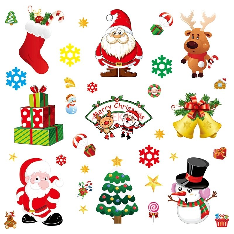 1PCS Removable Christmas Stati - Snowflake Window Decal reseña y precio