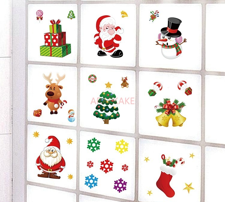 1PCS Removable Christmas Stati - Snowflake Window Decal reseña y precio