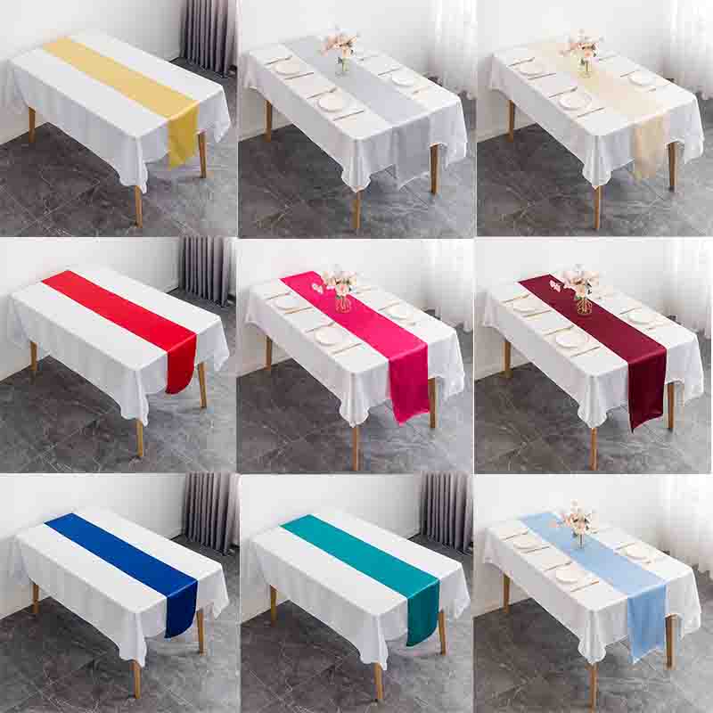 12x108 Inch Satin Wedding Tabl - Christmas Table Runner reseña y precio