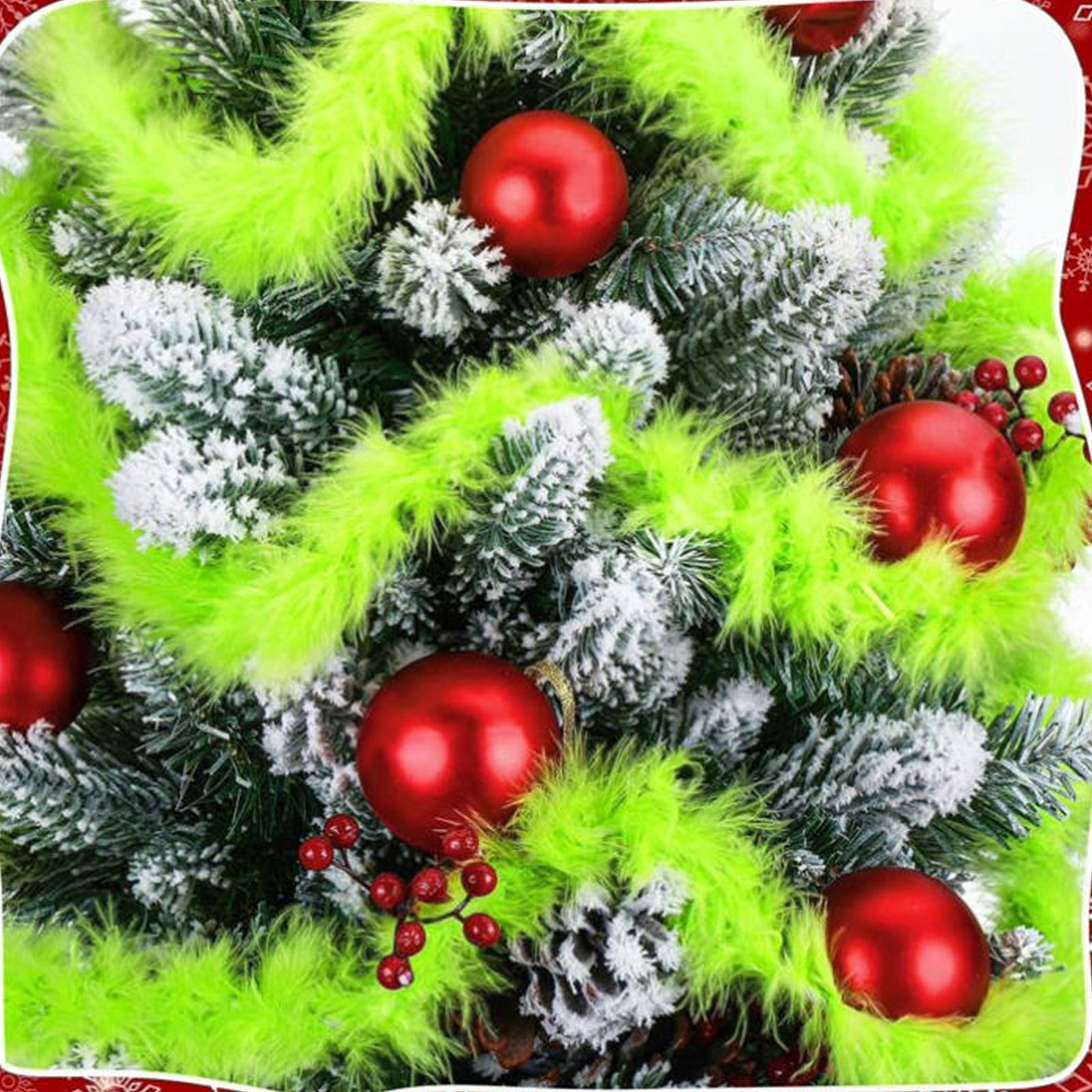 Christmas Garland 3 PCS 20 Fee - Tinsel Garland Decoration reseña y precio