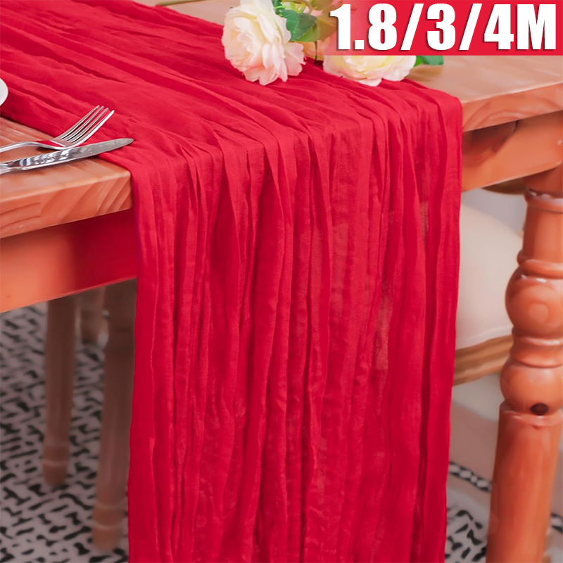Valentine Red Long Table Runne - Christmas Table Runner reseña y precio