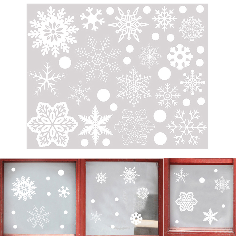 37PCS Gift Xmas Festival Suppl - Snowflake Window Decal reseña y precio