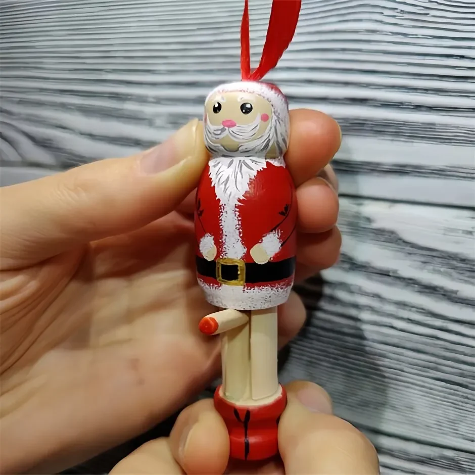Funny Wooden Santa Stocking Fi - Christmas Stocking Hanging reseña y precio