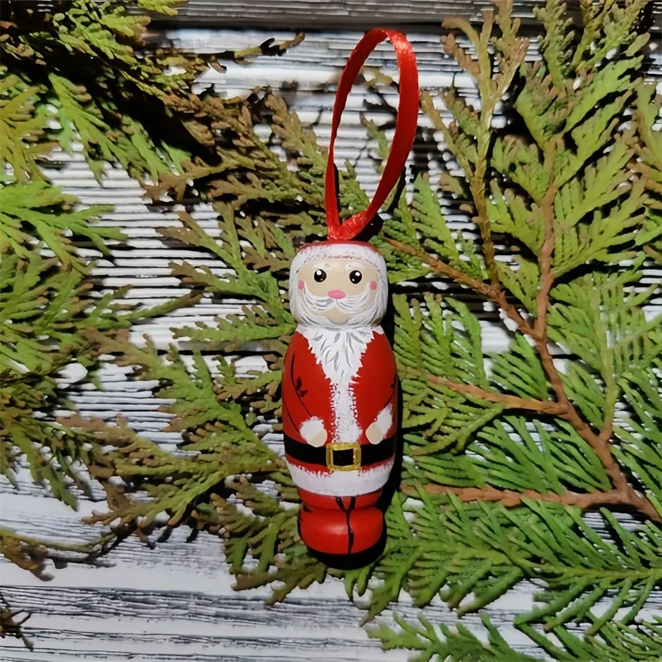 Funny Wooden Santa Stocking Fi - Christmas Stocking Hanging reseña y precio