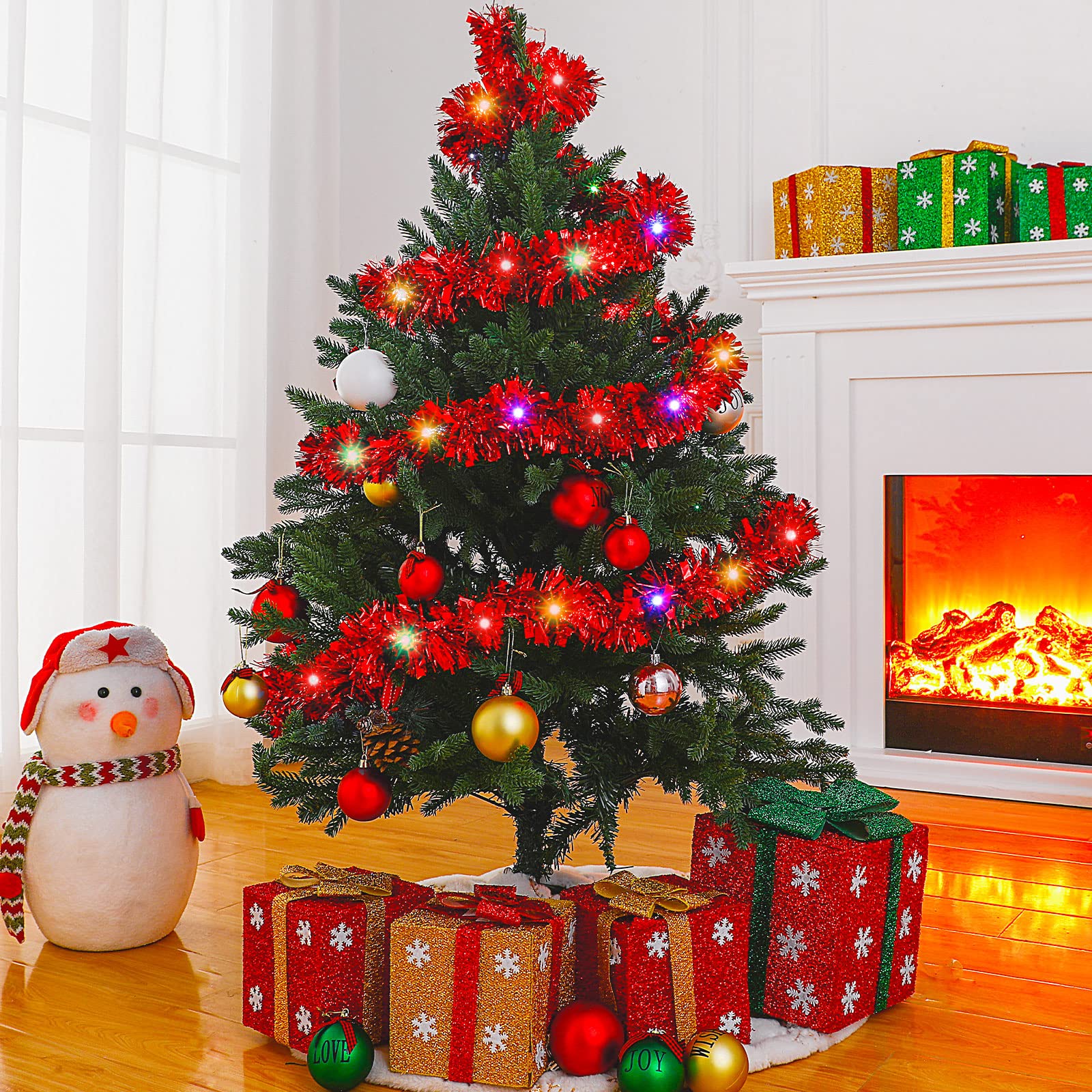 1/3pcs 5M Christmas Tinsel Gar - Tinsel Garland Decoration reseña y precio